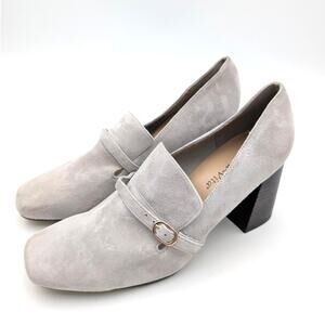 Bella Vita Ashton Heel Pump Square Toe Women's Gray Size US9WW EU40
